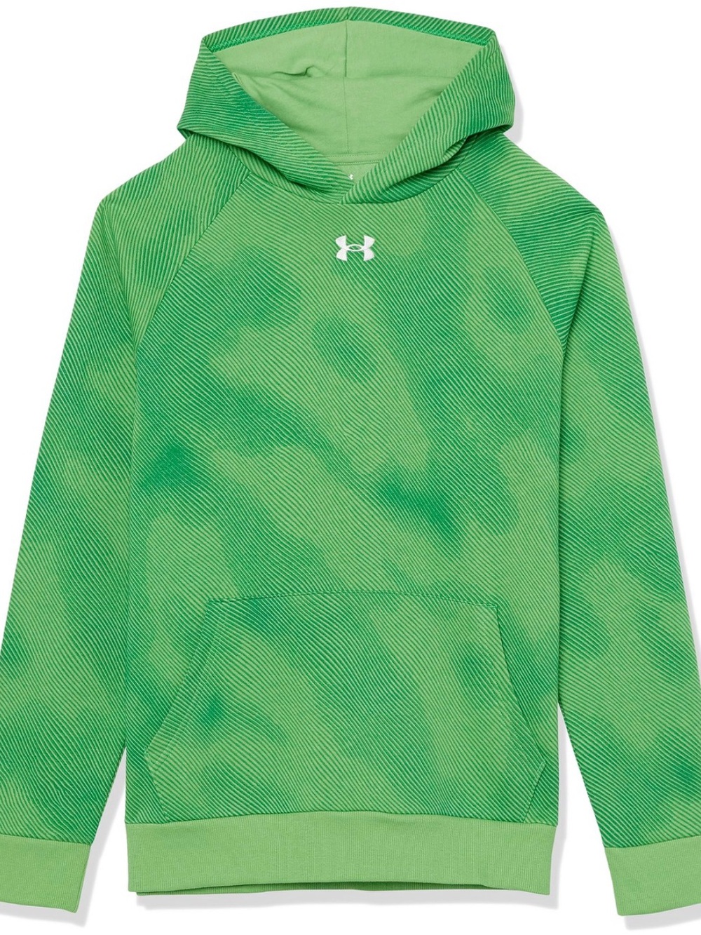 NWT Under Armour Youth Lime Green Hooded Sweatshirt Size YXL